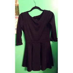 Italian Black Skater Dress